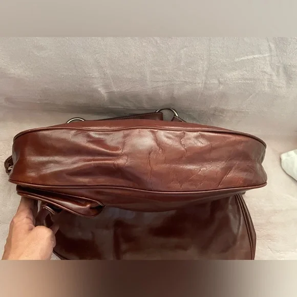 Dior Brown Leather Saddle Bag with Tan Accent - Picture 6 of 10